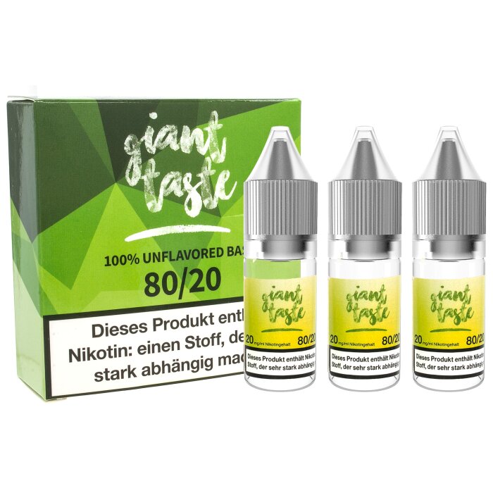 Giant Taste 3er Pack - Shot 20 mg - 80/20