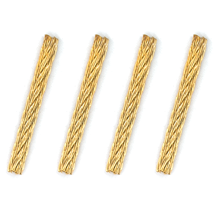 Bogati RTA - stainless steel ropes 7x7 gilded