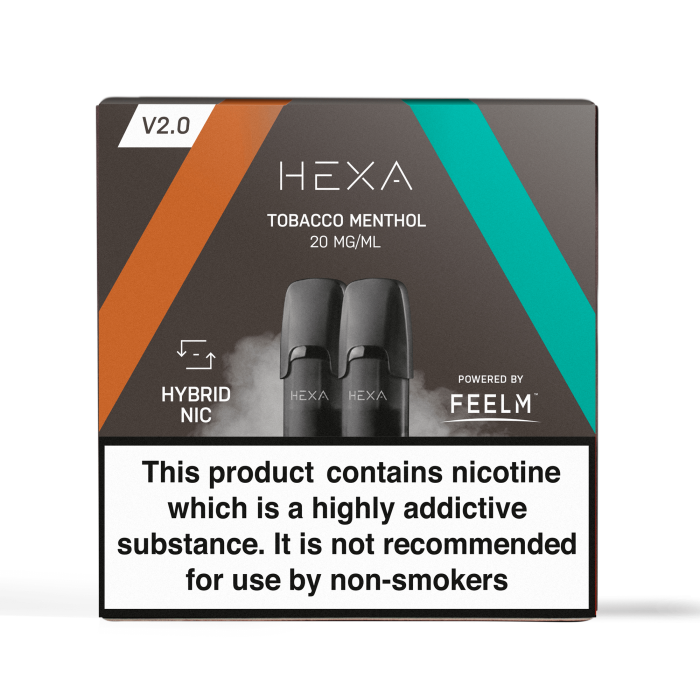 HEXA V2.0 Tobacco Menthol Pod Pack - 20 mg