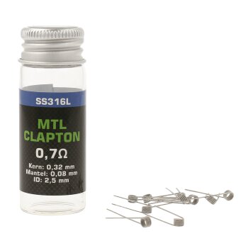 MTL Clapton 0.7 ohms - SS316L