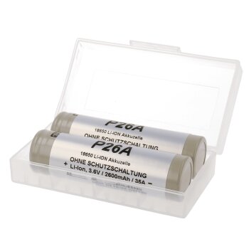 Demiawaking 5pcs Plastikbatterie-Kasten-Halter-Aufbewahrungsbehälter für Wiederaufladbare Batterie 18650 1 Fach 
