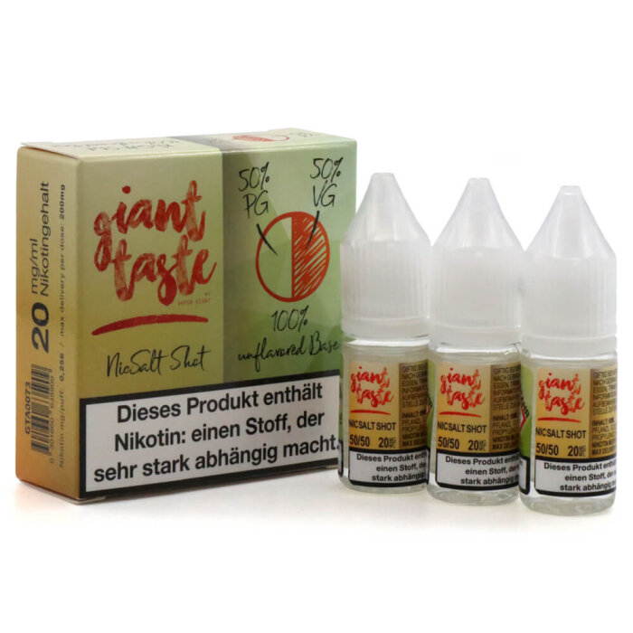 Giant Taste 3 Pack - NicSalt Shot 20 mg - 50/50