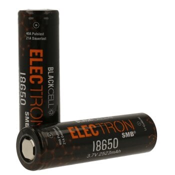 Doppel-Pack 2x Blackcell Electron 18650 2523 mAh