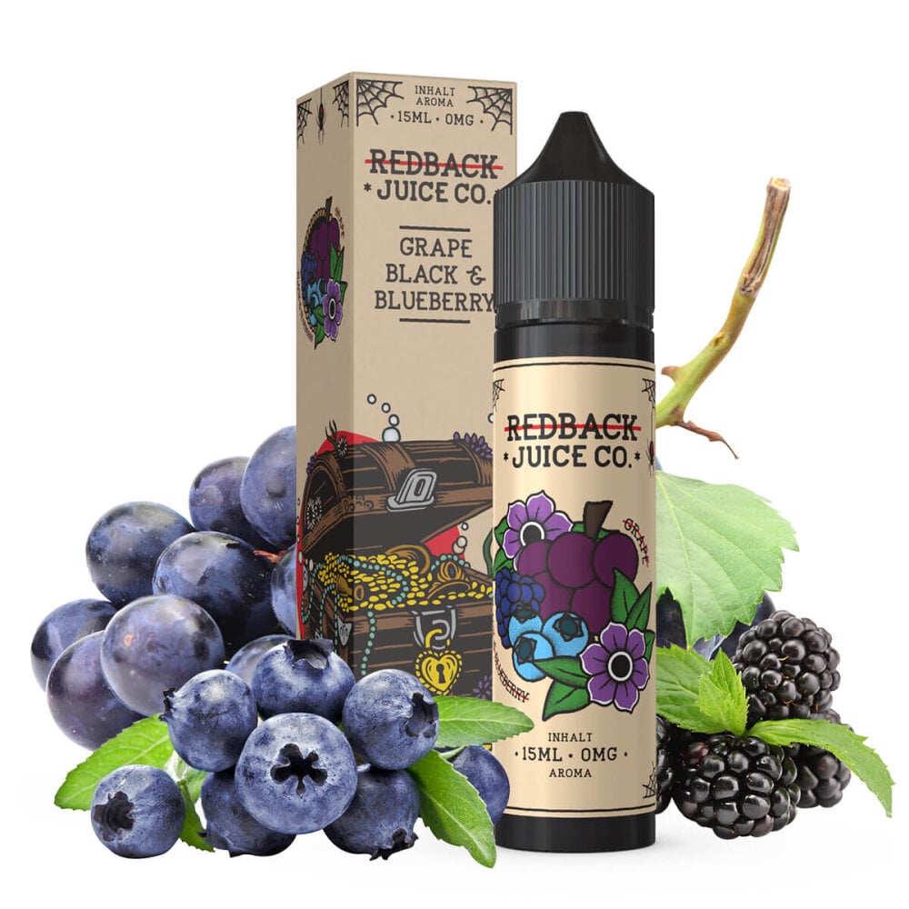 | Co. inTaste von & Redback Aromen Juice | Grape, Blueberry Black