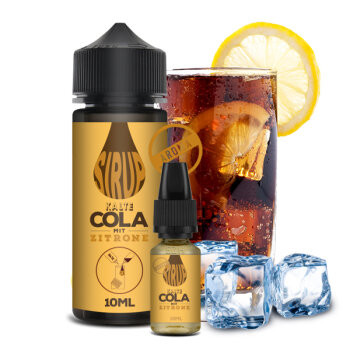Kalte Cola mit Zitrone