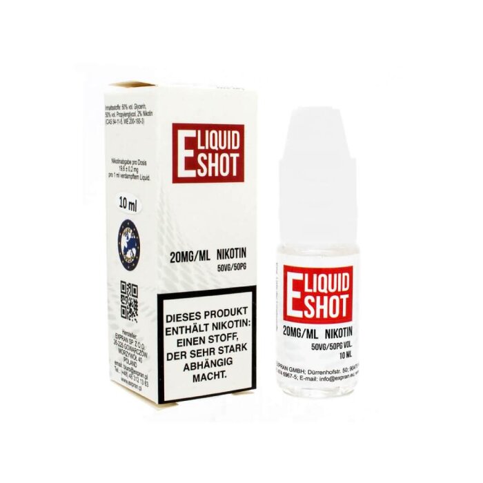E-Liquid Shot 20 mg - 50VG/50PG