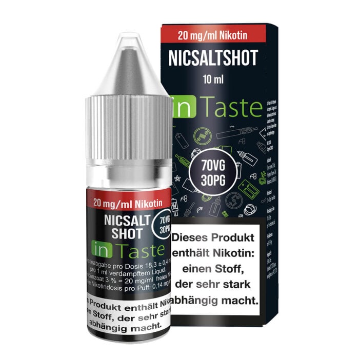 inTaste NicSalt Shot - 20 mg - 70/30