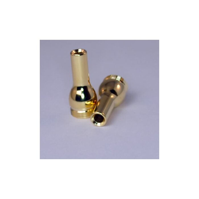 Mouthpiece brass gold plated 7 mm