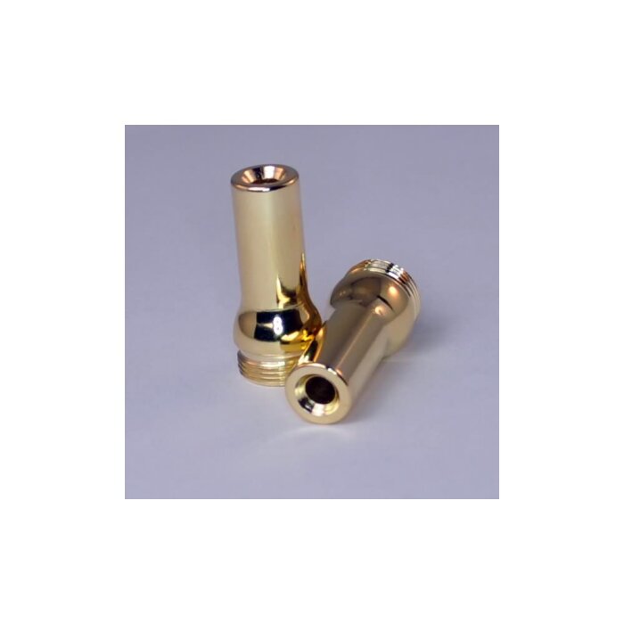 Mouthpiece Stainless Steel gold plated 9 mm